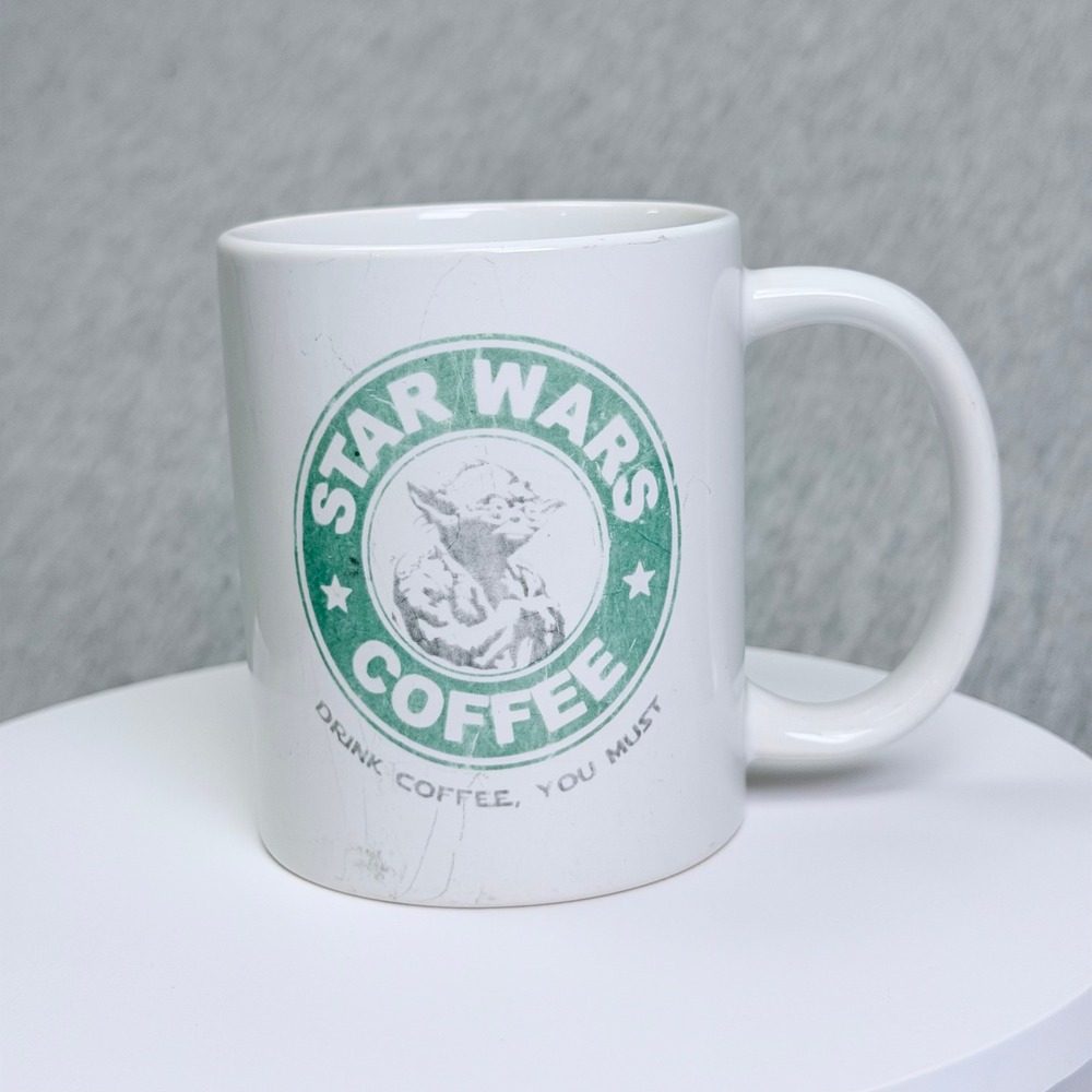 Star Wars Yoda Coffee Mug Parody Drink Coffee You Must White Ceramic Cup M45